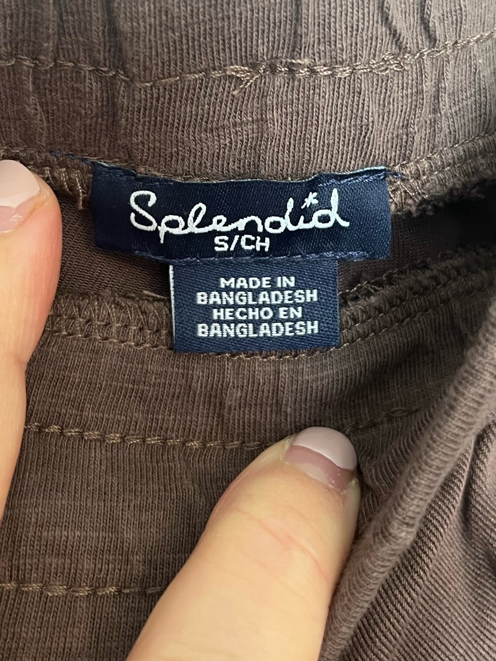 NWT Splendid Women’s Brown Elastic Drawstring Joggers - Picture 7 of 10